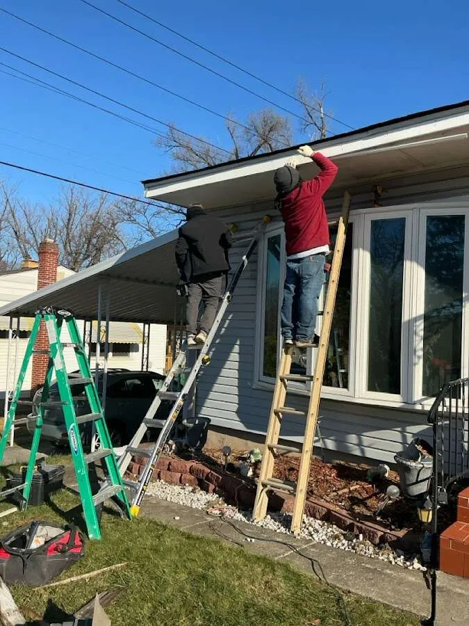 Restoration crew performing exterior repair in Twin Falls